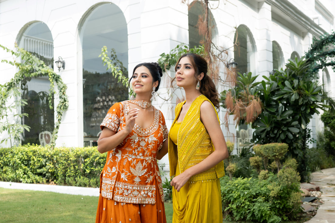 Yellow Indo-Western for Haldi, Partywear/Formal