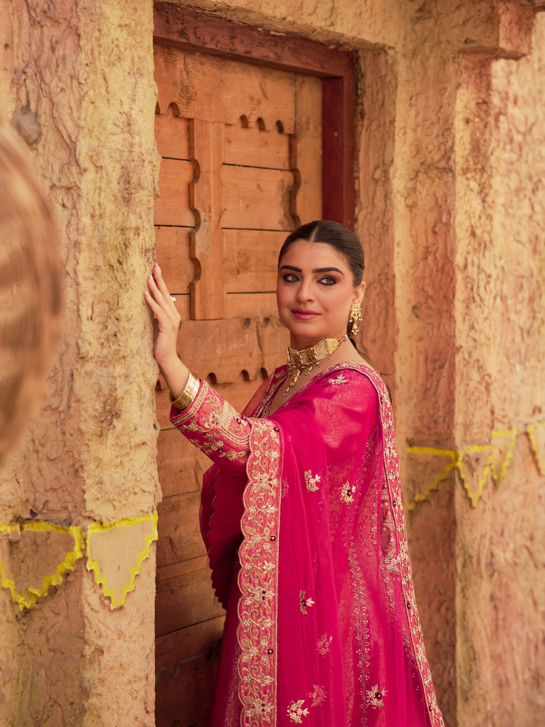 Fuchsia Pink Anarkali Lehenga