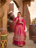 Fuchsia Pink Anarkali Lehenga