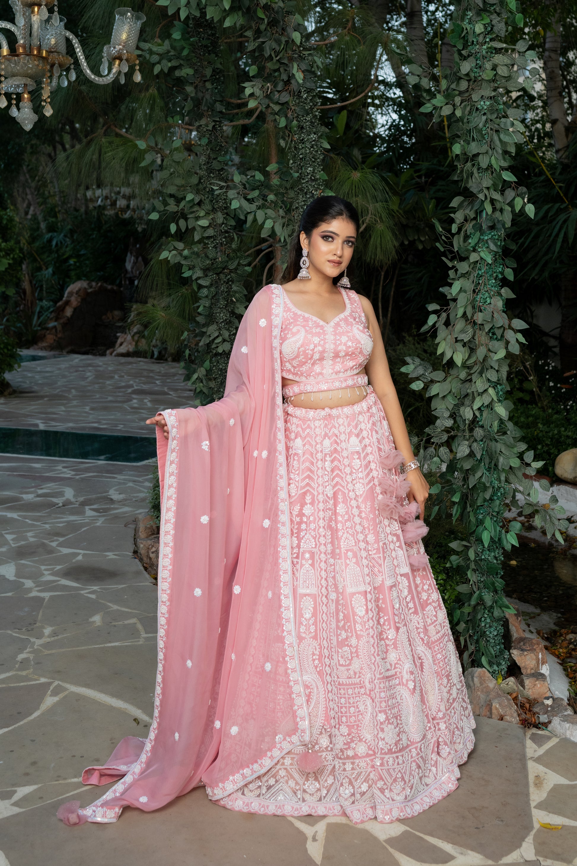 Pink color lehenga for wedding, engagement, ring ceremony Pink color lehenga for wedding, engagement, ring ceremony