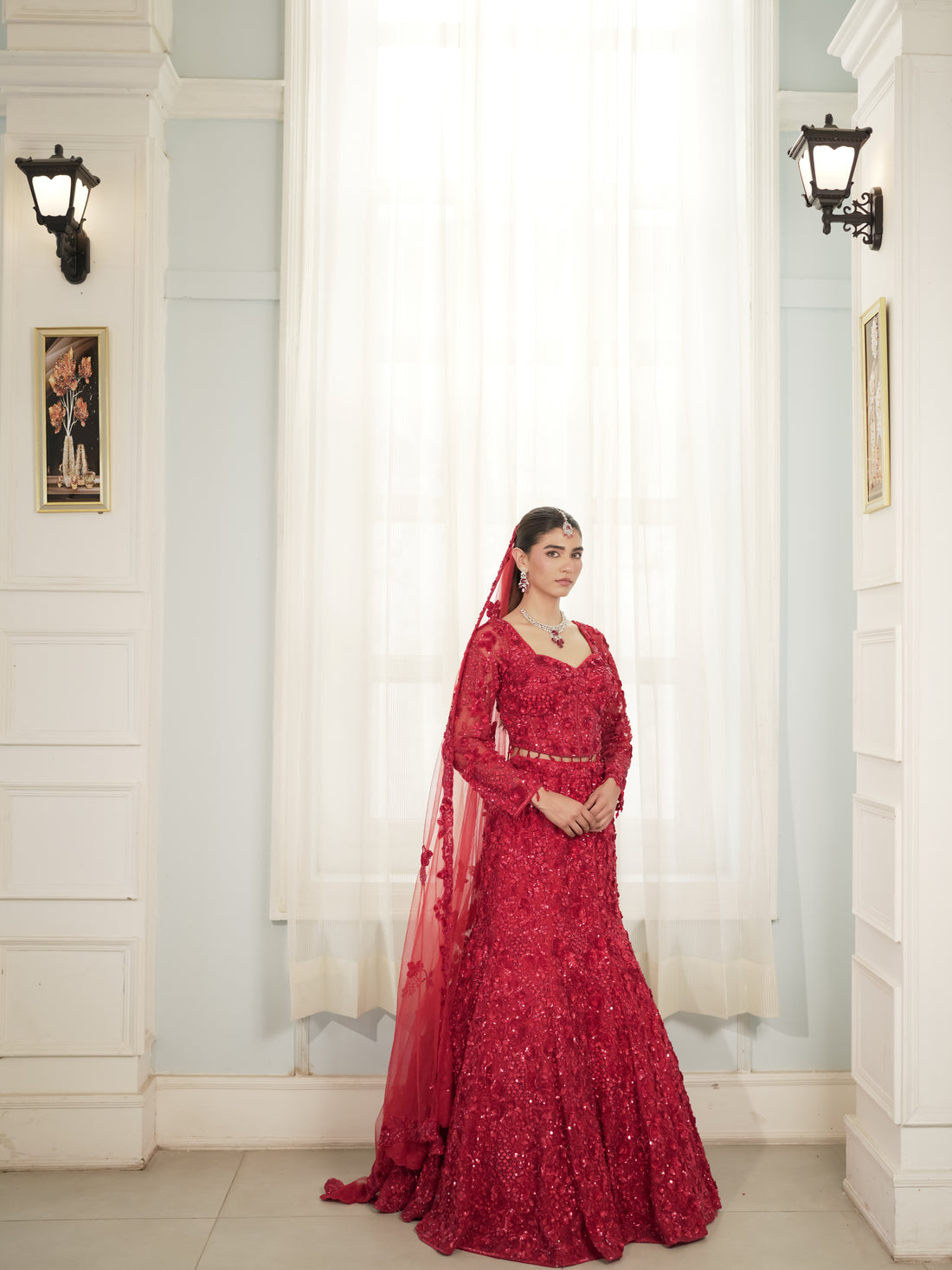 Ruby Red Evening Gown