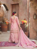 Petal pink sharara set with zari sequins beads and resham embroidery