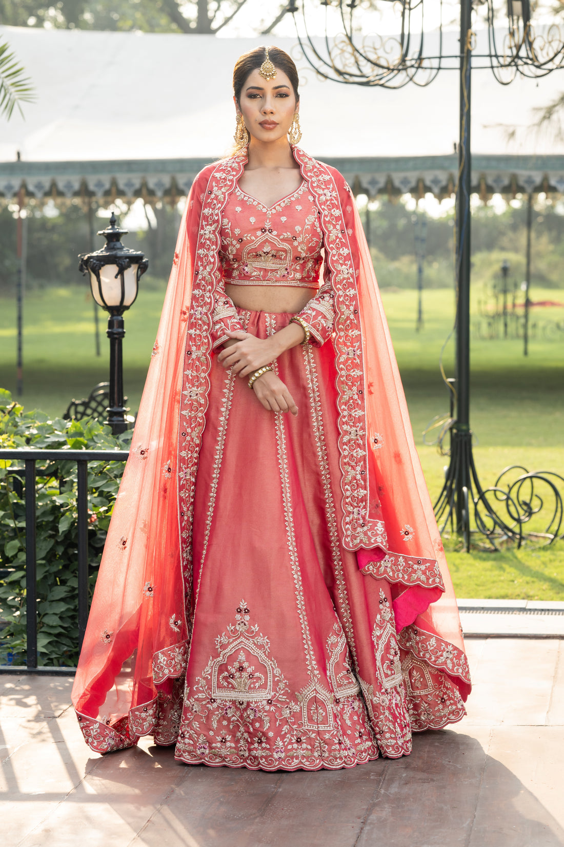 Strawberry lehenga for wedding ,Engagement, Partywear