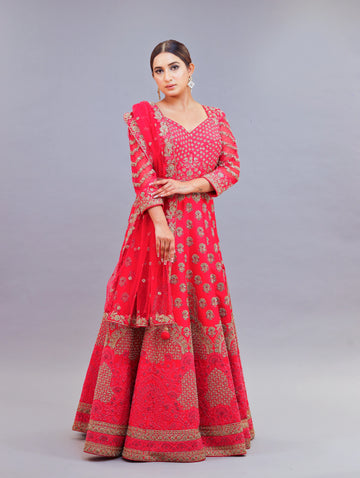 Eternal Ember Anarkali