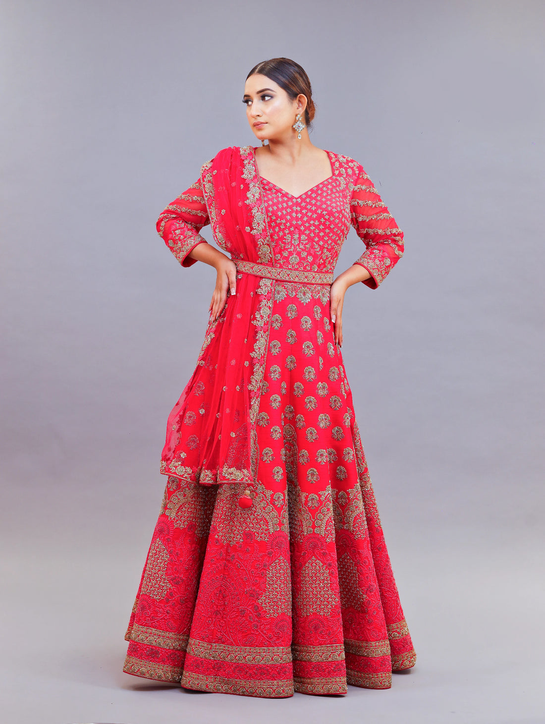 Eternal Ember Anarkali