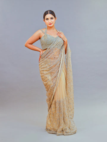 Gold Saree Ensemble