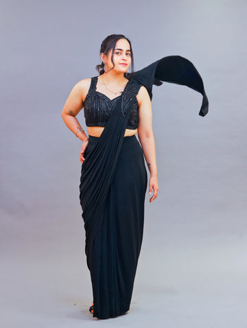 Hot Sequence Stitched Saree