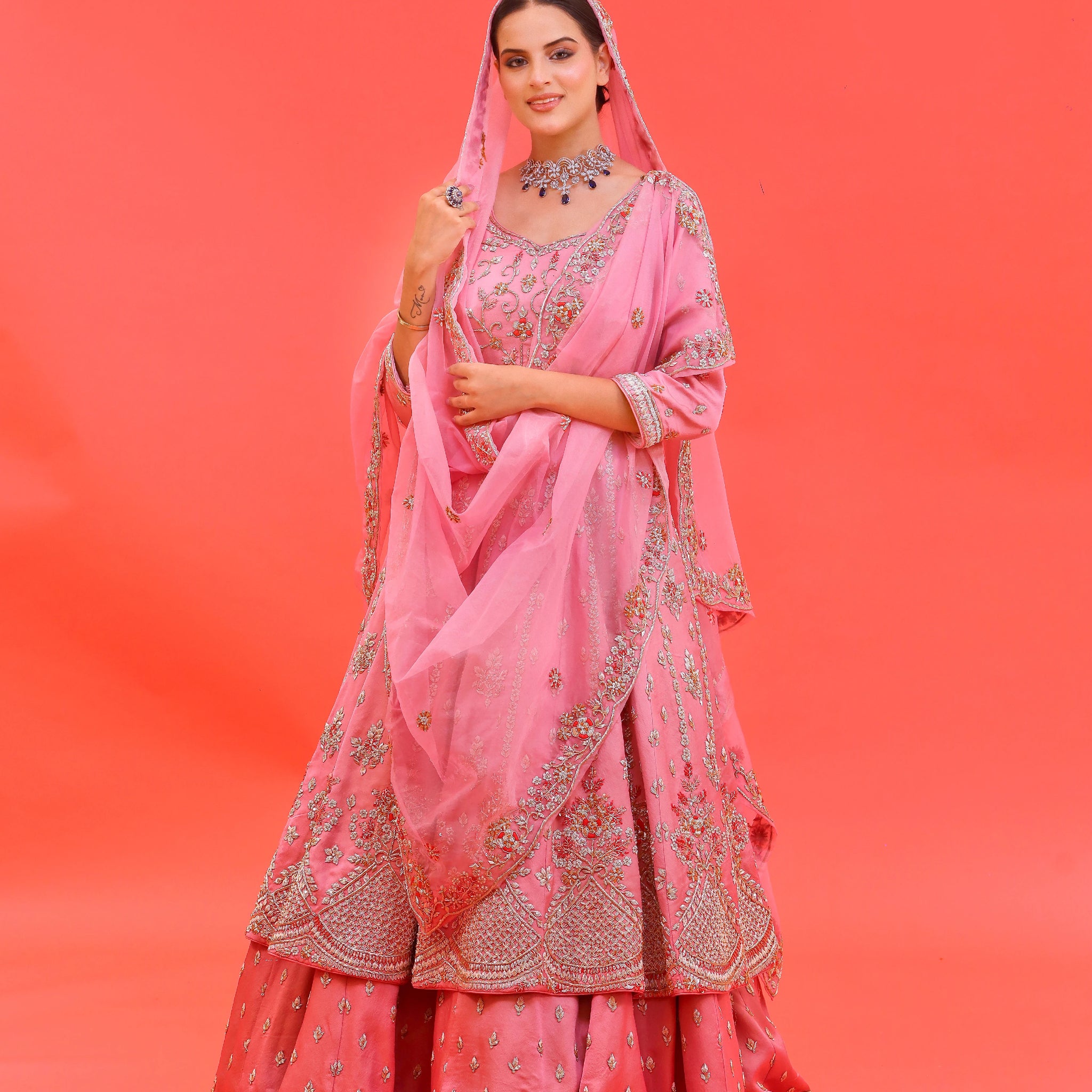 Jahanara Pink Anarkali