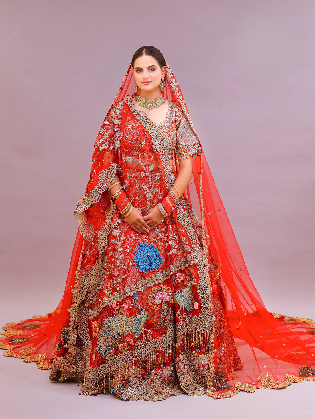 Morni Regal Feathered Affair Lehenga Set