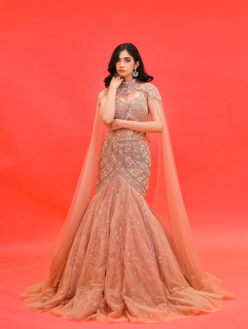 Net Fish Cut Gown XL / Net