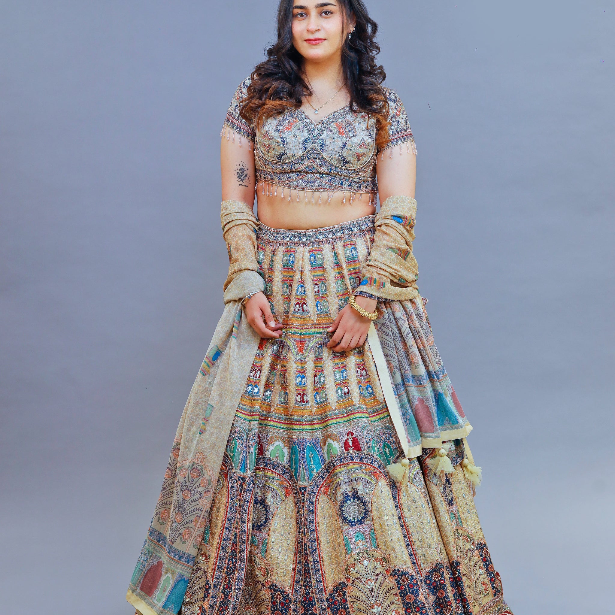 Noor-e-Zarbaft Lehenga