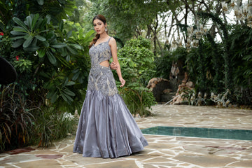 Lilac Reception, Engagement, Partywear Gown